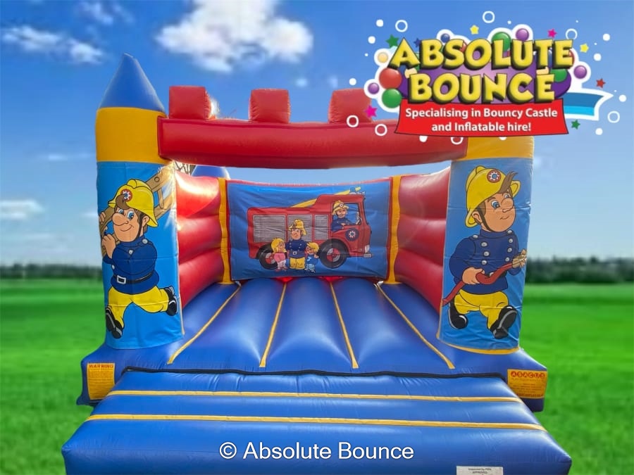 fireman sam - available on any sized themeable inflatable - Bouncy ...